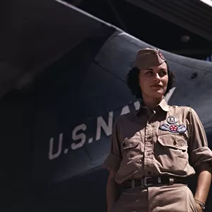 Mrs. Eloise J. Ellis has been appointed by civil... Naval Air Base, Corpus Christi, Texas, 1942. Creator: Howard Hollem