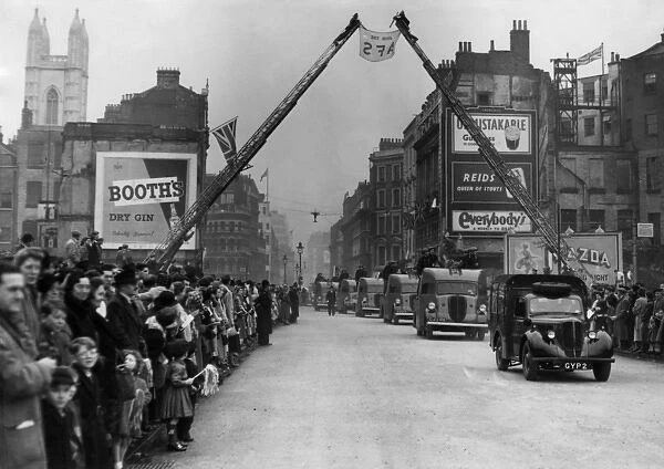 AFS recruitment parade, London, WW2