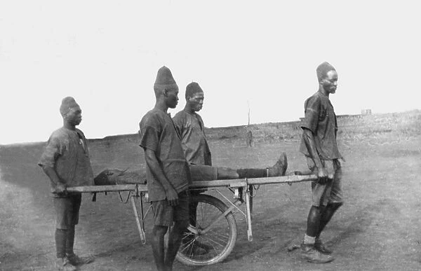 Ambulance drill, Tembo Camp, Kenya, WW1