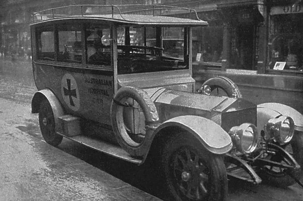Ambulance motor car for the Australian field hospital
