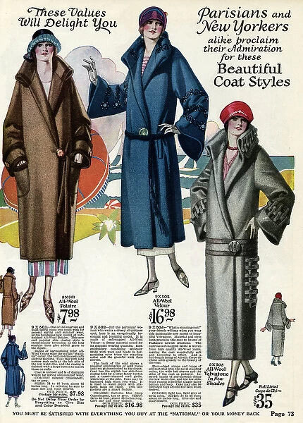 American ladies coat fashion 1924