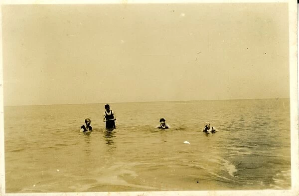 Bathing in the Sea, Barmouth, Cardiganshire