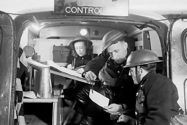Blitz in London -- LFB Southern Division control unit, WW2