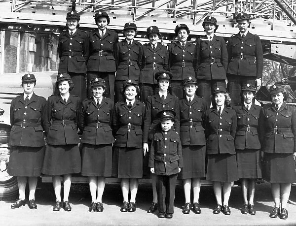 Blitz in London -- women in the Auxiliary Fire Service, WW2