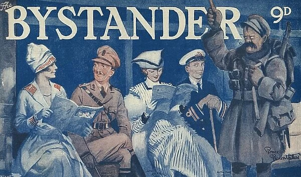 Bystander masthead featuring Old Bill by Bruce Bairnsfather