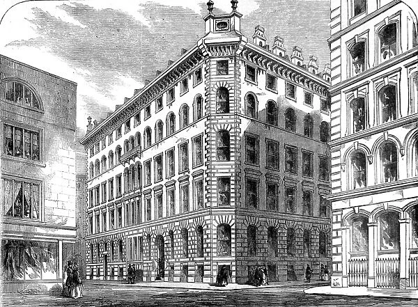 Cannon Street West, London, 1856