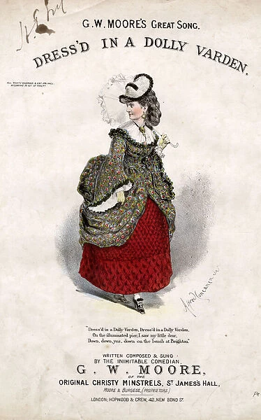 Dress d in a Dolly Varden, by G W Moore