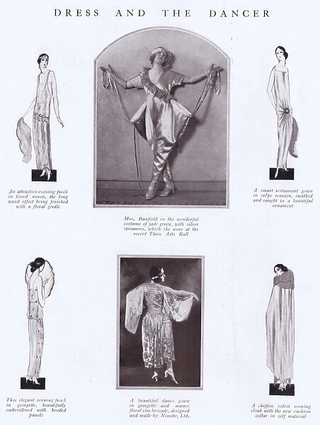 Dress and the Dancer: four costume sketches and two costumes