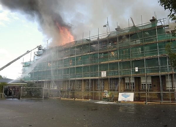 Fire at Crowland Road School, Crowland Road, Tottenham N15