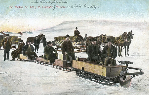 Ice motor on way to Dawson City, Yukon, Canada