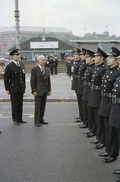 Inspection of firefighters at LFB Headquarters, Lambeth