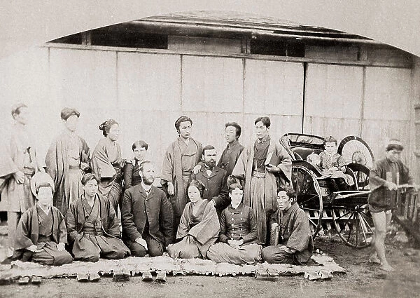 Japanese workers in a Christian missionary, Japan