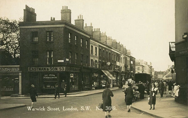 Junction of Warwick Way and Guildhouse Street, London