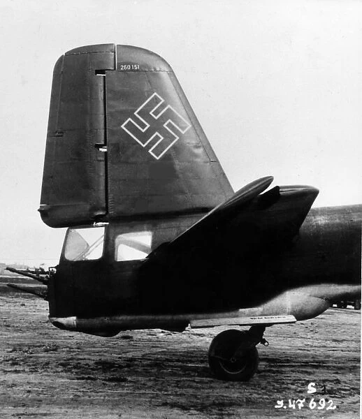 Junkers Ju 188G tail unit in close up