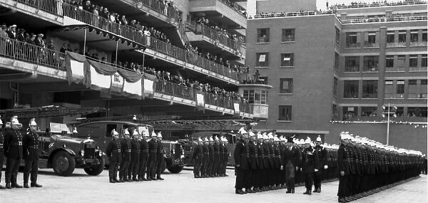 King George VI opening Lambeth LFB HQ