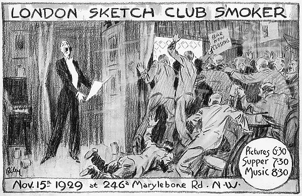 Leaflet, London Sketch Club Smoker, November 1929