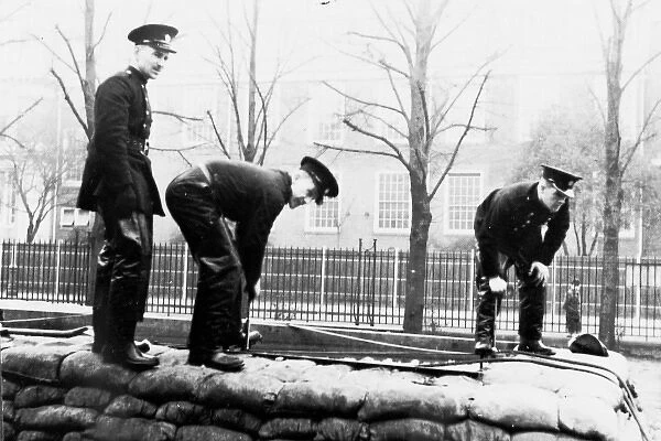LFB firefighters and winter snows, WW2