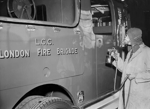 London Fire Brigade appliance at headquarters