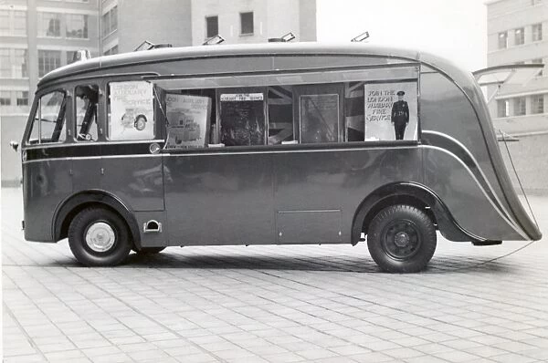 London Fire Brigade canteen van used as publicity vehicle