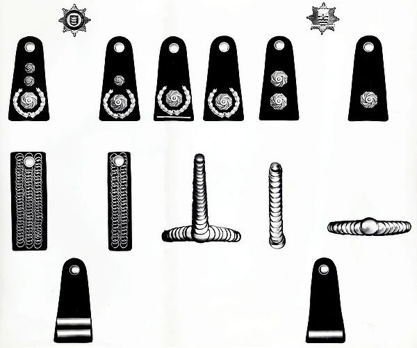 London and Middlesex fire brigade rank markings