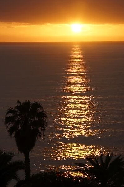 Madeira, Funchal, Ajuda - Sunset over the Atlantic