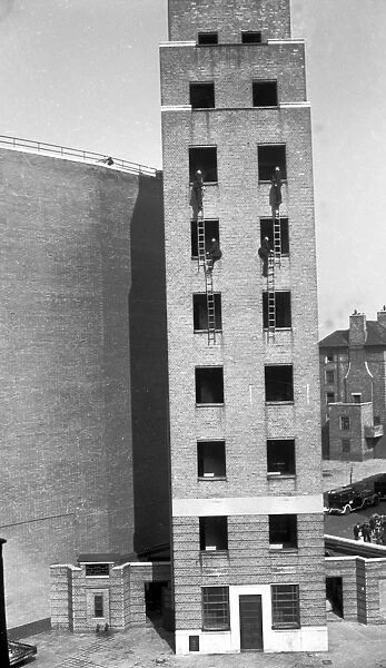 Two man hook ladders drills at Lambeth HQ