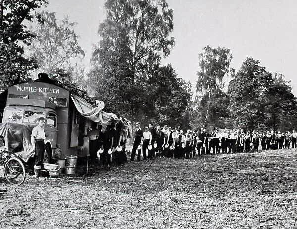 NFS firefighters at a training camp, WW2