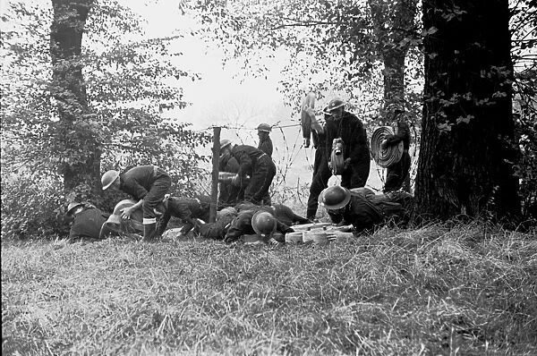 NFS (London Region) assault course training exercises, WW2