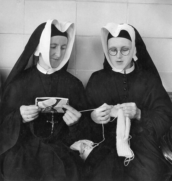 Two nuns in Eastbourne, Sussex