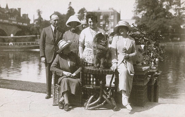 Six people and a dog at East Sheen, West London
