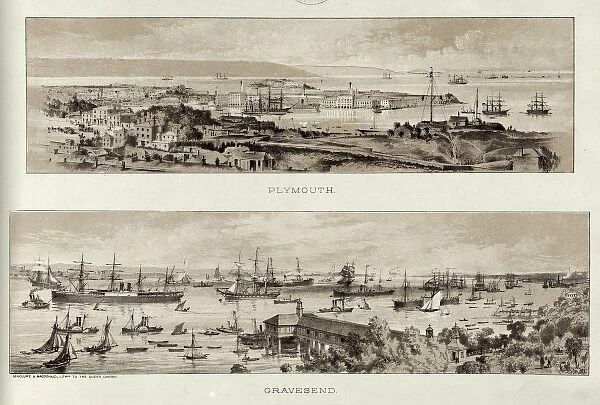 The ports of Plymouth and Gravesend