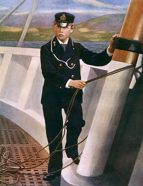 Prince George as a midshipman