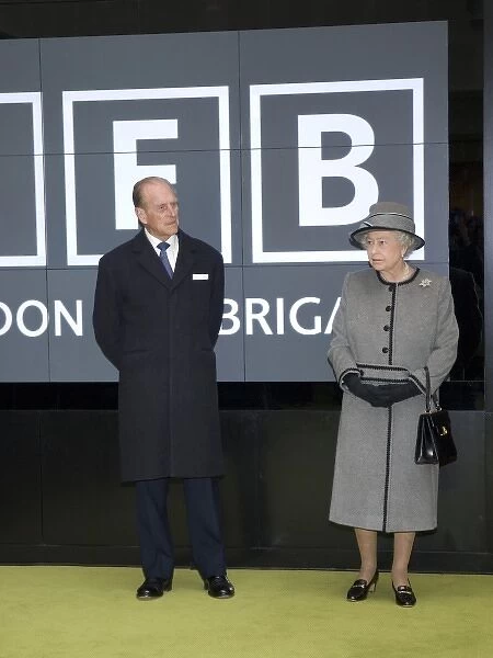 Queen Elizabeth II and Prince Philip at new LFB HQ