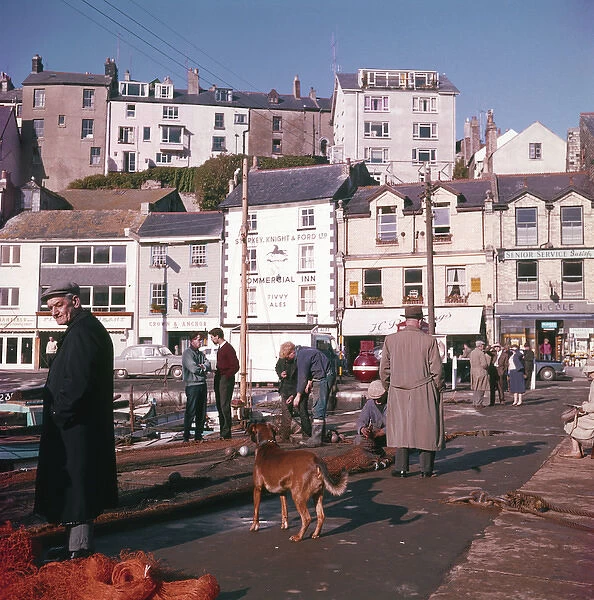 Scene in Brixham Harbour, Devon