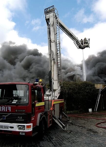 Scene of fire at commercial premises, Penge