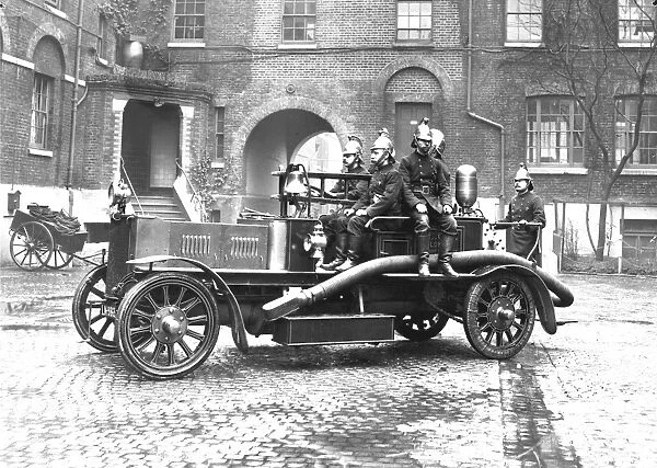 Self-propelled fire engine at LCC-LFB Southwark HQ