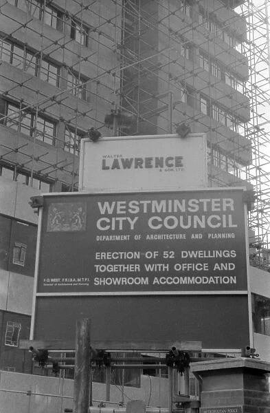 Soho, London - Westminster City Council building works