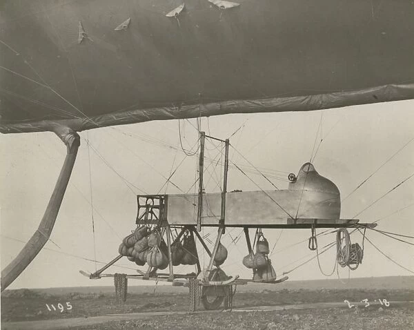 An SS-class airship at the Naval Airship Station, Walney