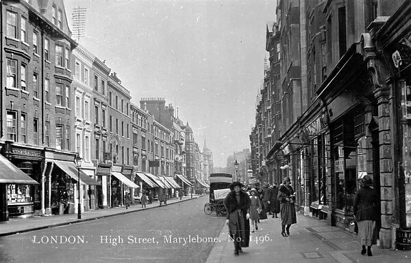 View of Marylebone High Street, London