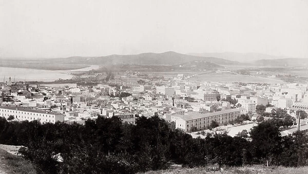 Vintage 19th century photograph: Annaba is a port city in northeast Algeria