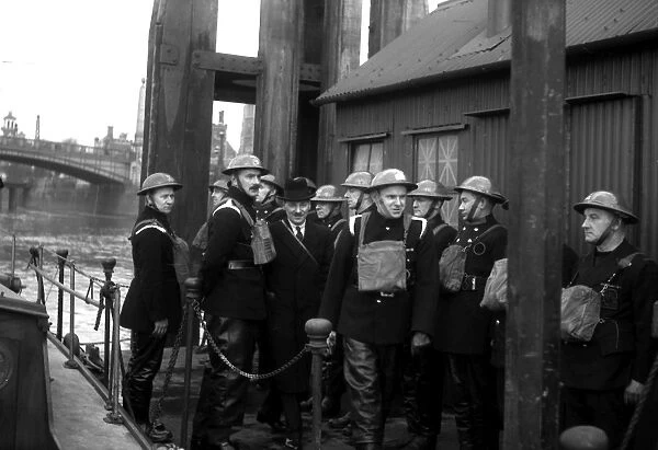 Visit to LFB by Mr Attlee, Lord Privy Seal, WW2