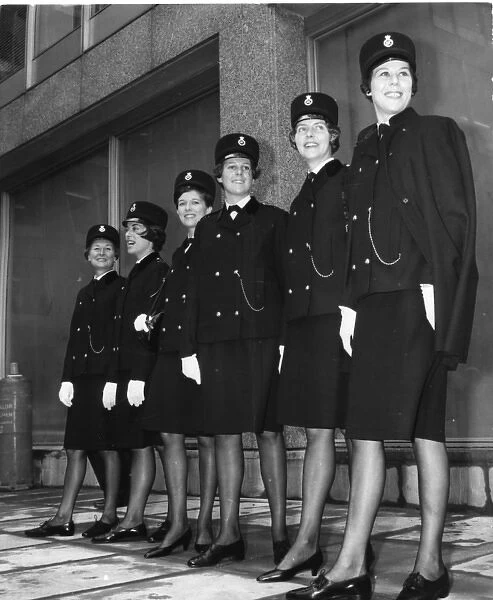 Women police officers in new Hartnell uniform, London