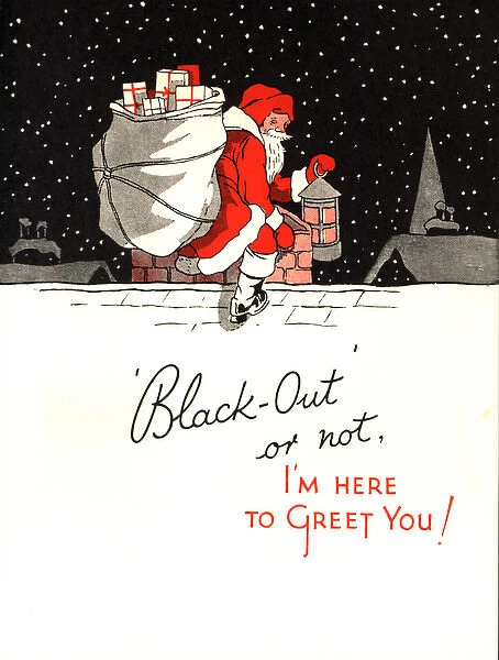 WW2 Christmas card, Blackout