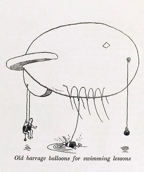 WWII adaption: barrage balloon  /  W H Robinson