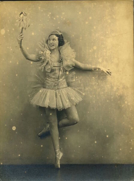 A young girl ballerina. Date: 1930s
