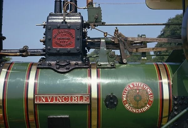 Close-up of steam engine, England, United Kingdom, Europe