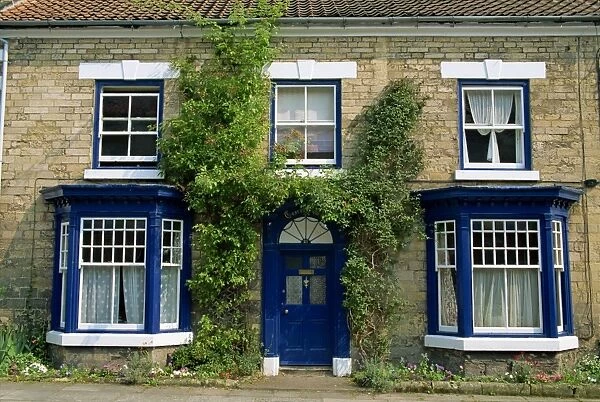 The front of a house in Pickering, North Yorkshire, England, United Kingdom, Europe