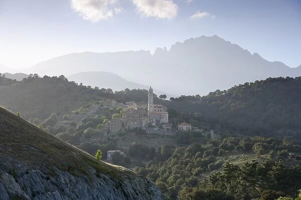 Soveria village near Corte, Corsica, France, Europe