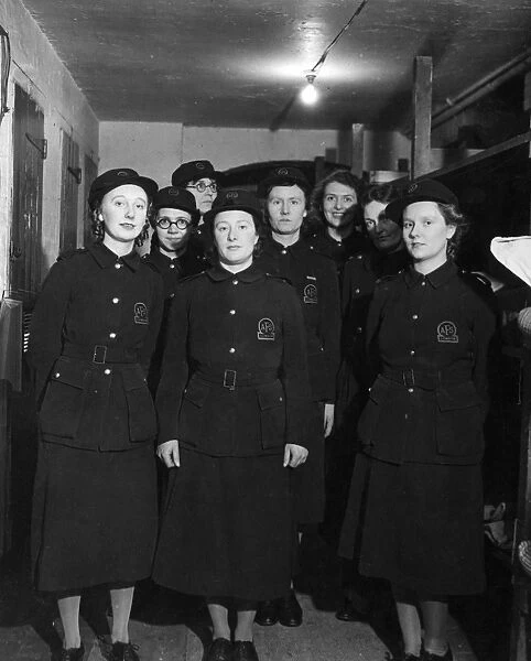AFS women, Southwark Fire Station, WW2