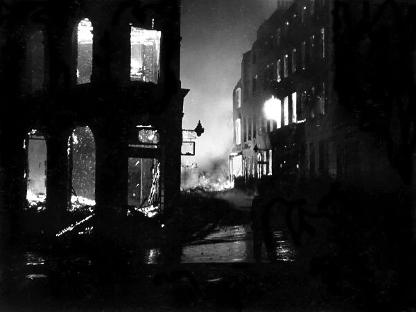 Blitz in the City of London - St Andrews Street, WW2